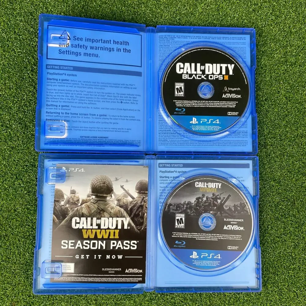 Call of Duty: Black Ops III and Call of Duty: WWII PlayStation 4